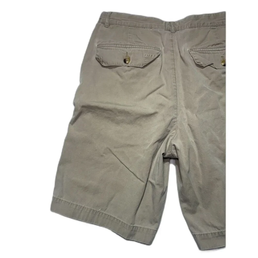 Vintage 90s Tommy Hilfiger Cargo Shorts Khaki Tan Waistband Trim Sz30